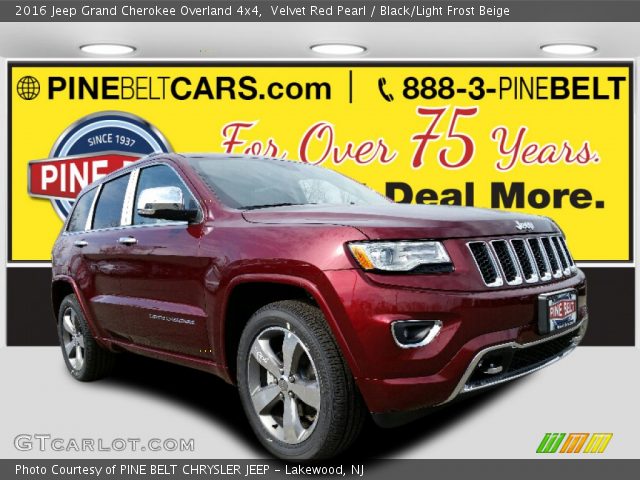 2016 Jeep Grand Cherokee Overland 4x4 in Velvet Red Pearl