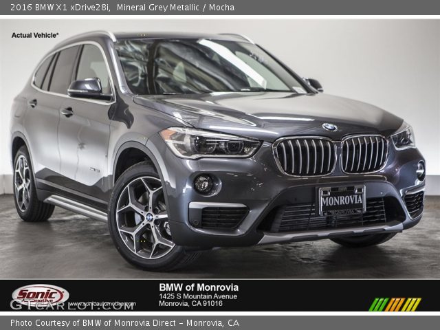 2016 BMW X1 xDrive28i in Mineral Grey Metallic