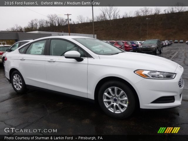 2016 Ford Fusion S in Oxford White
