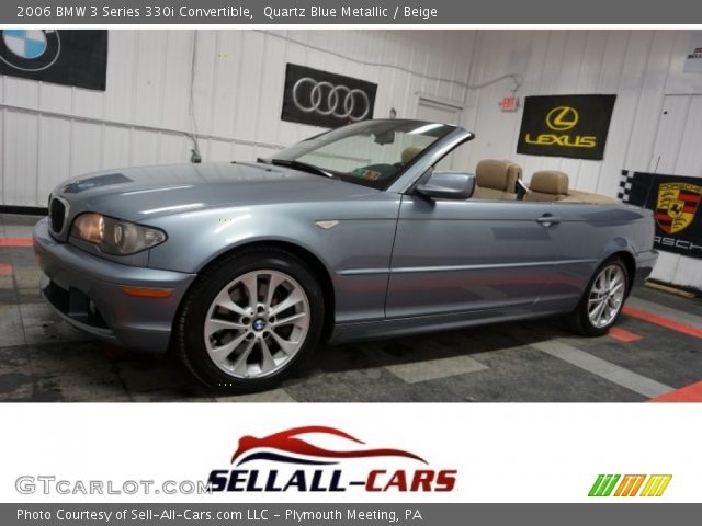 2006 BMW 3 Series 330i Convertible in Quartz Blue Metallic