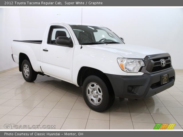 2012 Toyota Tacoma Regular Cab in Super White