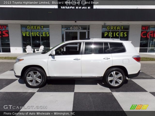 2013 Toyota Highlander Limited in Blizzard White Pearl