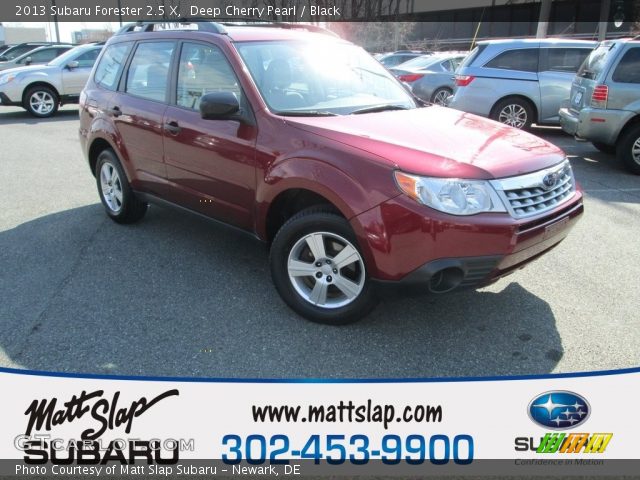 2013 Subaru Forester 2.5 X in Deep Cherry Pearl