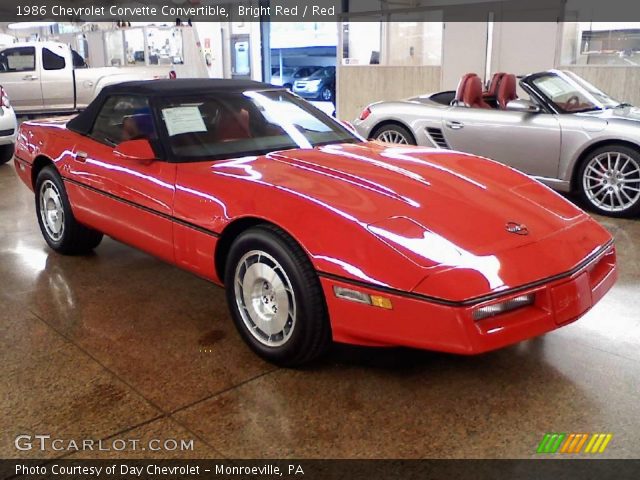 1986 Chevrolet Corvette Convertible in Bright Red