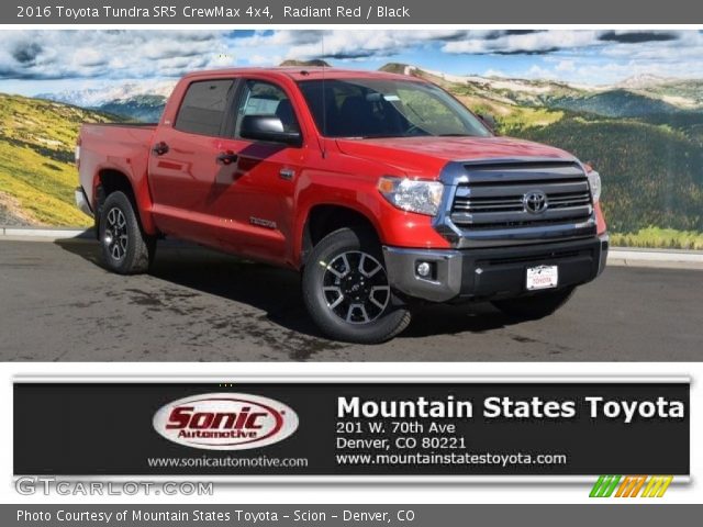 2016 Toyota Tundra SR5 CrewMax 4x4 in Radiant Red