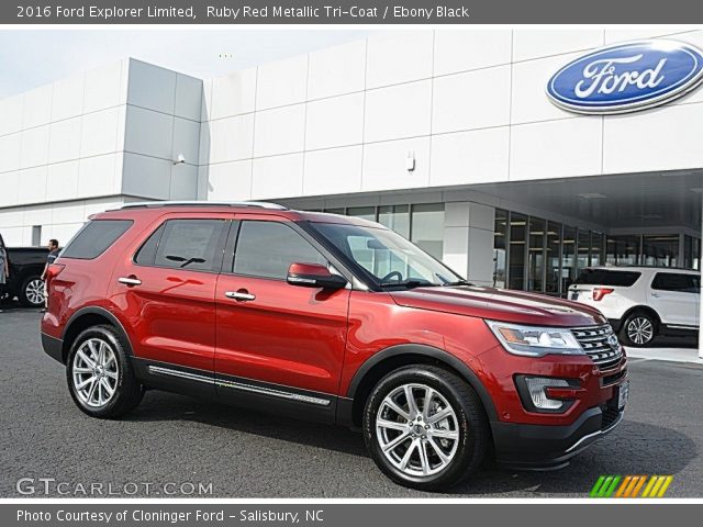 2016 Ford Explorer Limited in Ruby Red Metallic Tri-Coat