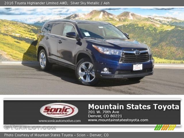 2016 Toyota Highlander Limited AWD in Silver Sky Metallic