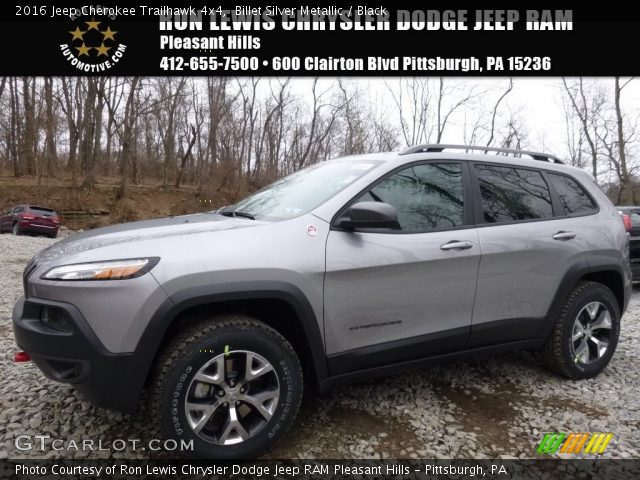 2016 Jeep Cherokee Trailhawk 4x4 in Billet Silver Metallic