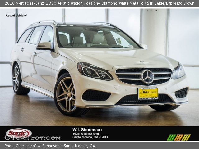 2016 Mercedes-Benz E 350 4Matic Wagon in designo Diamond White Metallic