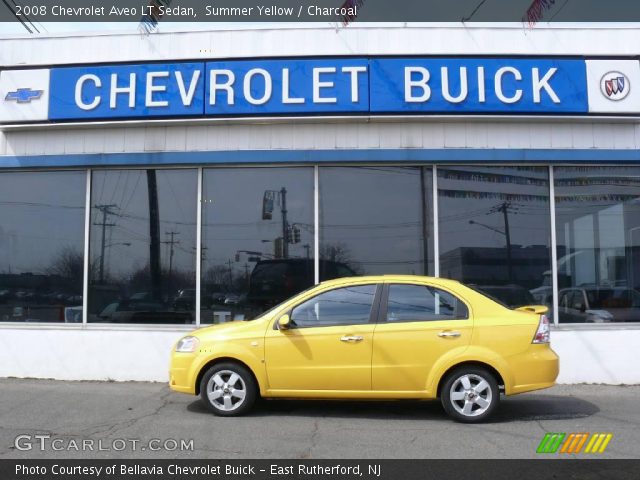 2008 Chevrolet Aveo LT Sedan in Summer Yellow