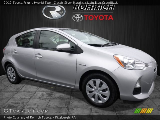 2012 Toyota Prius c Hybrid Two in Classic Silver Metallic