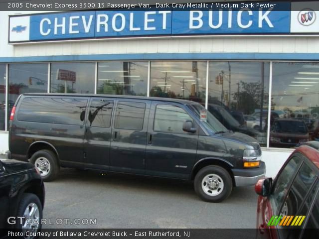 2005 Chevrolet Express 3500 15 Passenger Van in Dark Gray Metallic