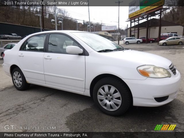 2003 Toyota Corolla CE in Super White