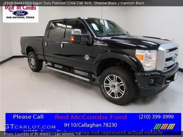 2016 Ford F250 Super Duty Platinum Crew Cab 4x4 in Shadow Black