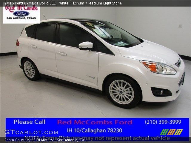 2016 Ford C-Max Hybrid SEL in White Platinum