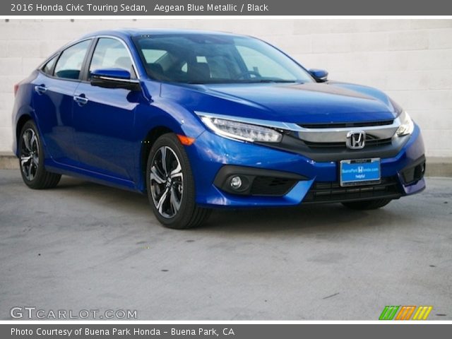 2016 Honda Civic Touring Sedan in Aegean Blue Metallic