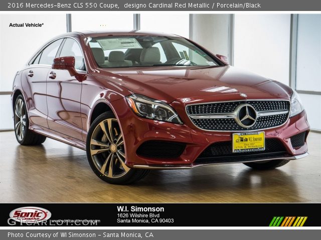 2016 Mercedes-Benz CLS 550 Coupe in designo Cardinal Red Metallic
