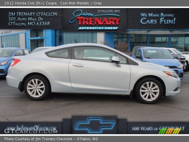 2012 Honda Civic EX-L Coupe in Cool Mist Metallic