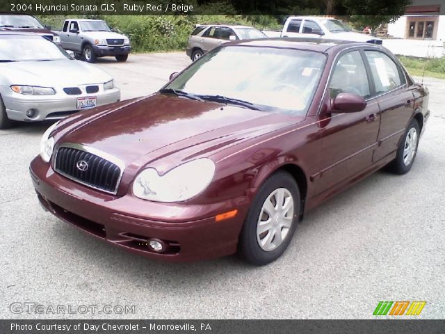 2004 Hyundai Sonata GLS in Ruby Red