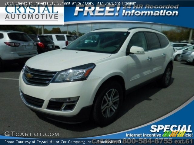 2016 Chevrolet Traverse LT in Summit White