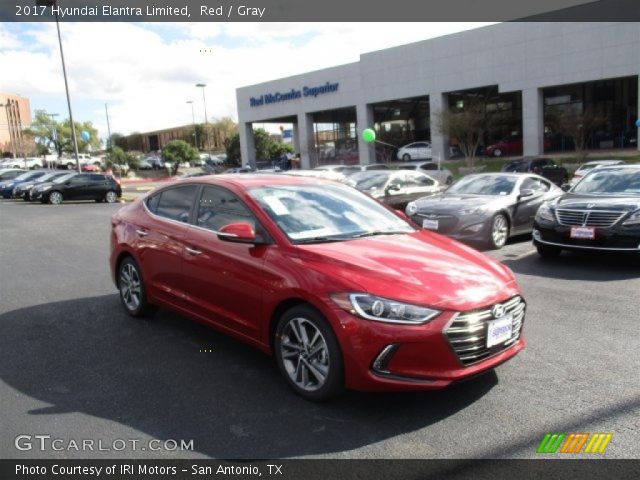 2017 Hyundai Elantra Limited in Red
