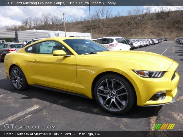 2016 Ford Mustang EcoBoost Coupe in Triple Yellow Tricoat