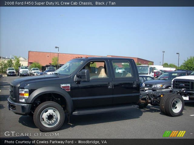 2008 Ford F450 Super Duty XL Crew Cab Chassis in Black