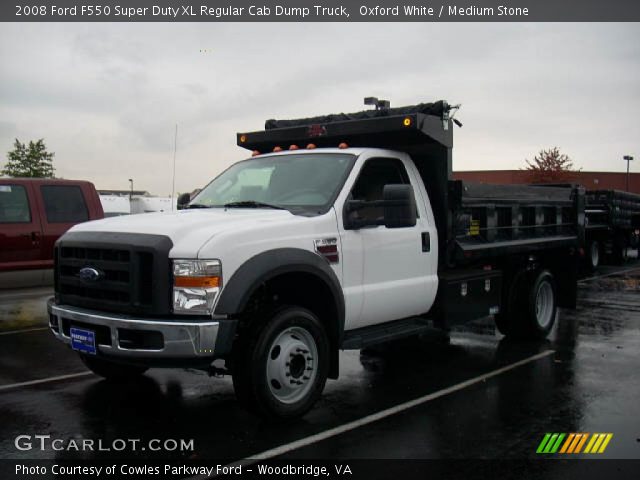 2008 Ford F550 Super Duty XL Regular Cab Dump Truck in Oxford White