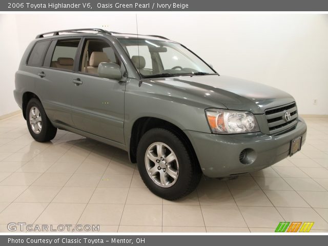 2006 Toyota Highlander V6 in Oasis Green Pearl