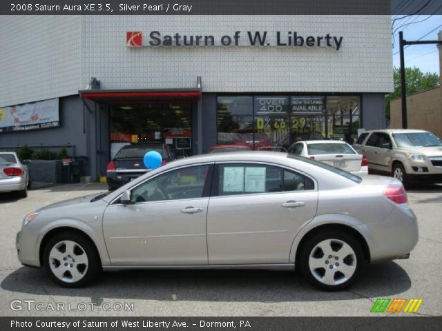 2008 Saturn Aura XE 3.5 in Silver Pearl