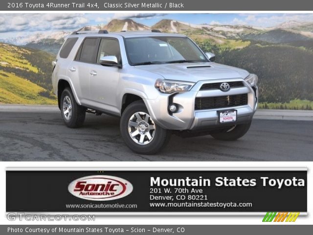 2016 Toyota 4Runner Trail 4x4 in Classic Silver Metallic