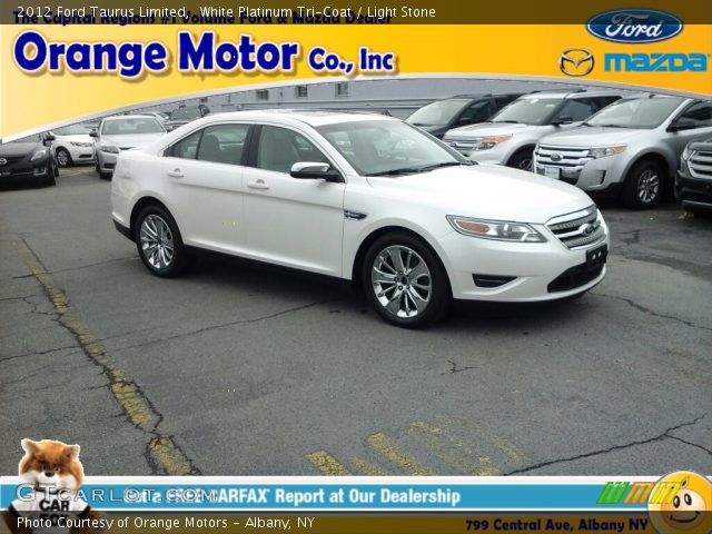 2012 Ford Taurus Limited in White Platinum Tri-Coat