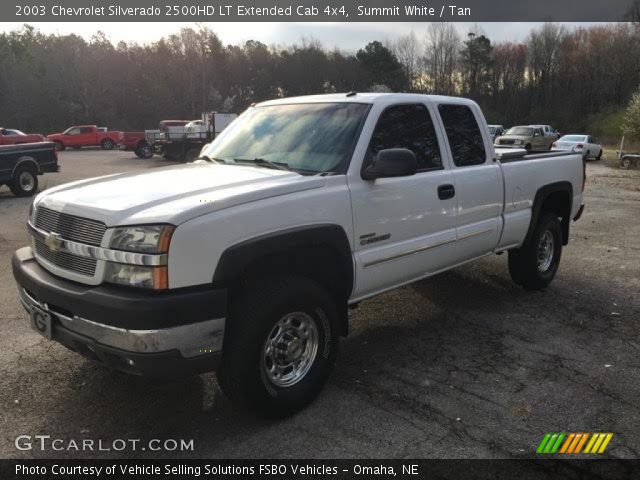 2003 Chevrolet Silverado 2500HD LT Extended Cab 4x4 in Summit White