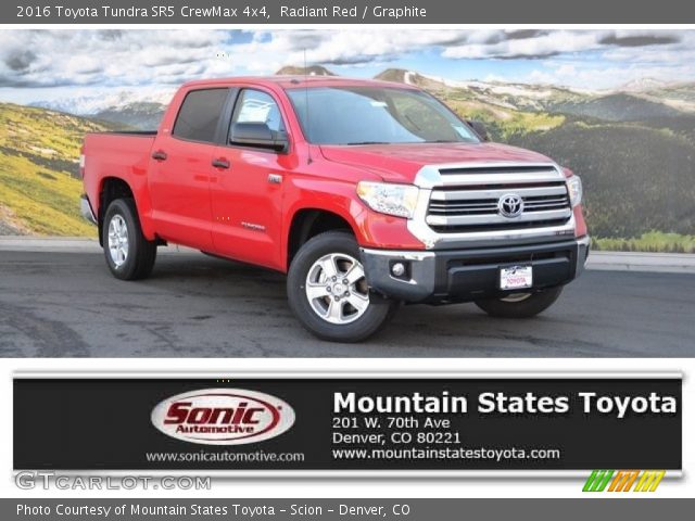 2016 Toyota Tundra SR5 CrewMax 4x4 in Radiant Red