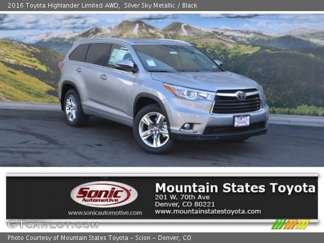 2016 Toyota Highlander Limited AWD in Silver Sky Metallic