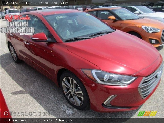 2017 Hyundai Elantra Limited in Red