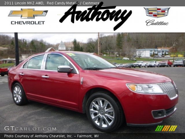 2011 Lincoln MKZ AWD in Red Candy Metallic