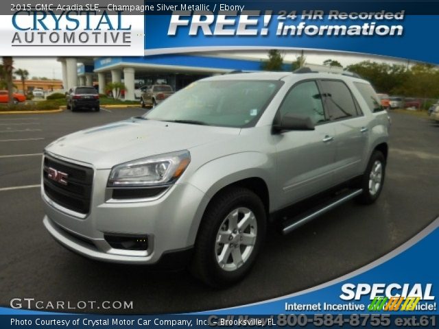 2015 GMC Acadia SLE in Champagne Silver Metallic