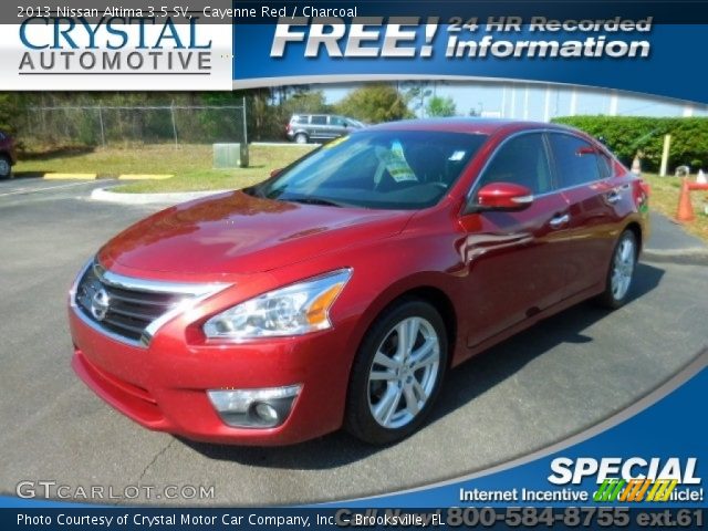 2013 Nissan Altima 3.5 SV in Cayenne Red