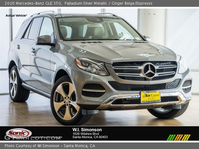 2016 Mercedes-Benz GLE 350 in Palladium Silver Metallic