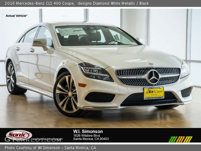 2016 Mercedes-Benz CLS 400 Coupe in designo Diamond White Metallic