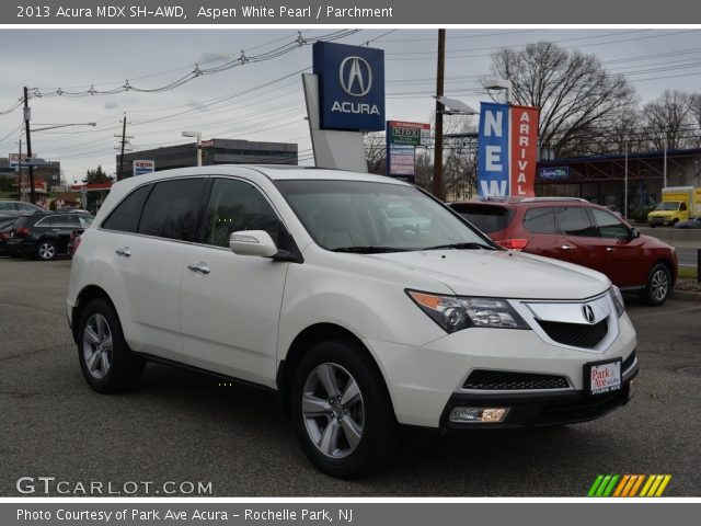 2013 Acura MDX SH-AWD in Aspen White Pearl