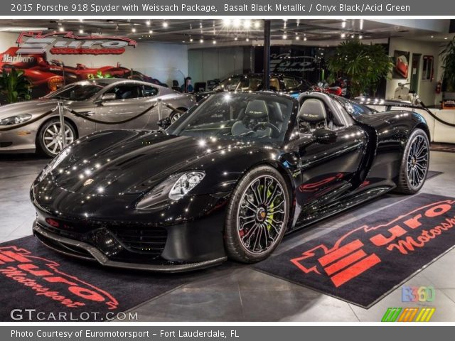 2015 Porsche 918 Spyder with Weissach Package in Basalt Black Metallic