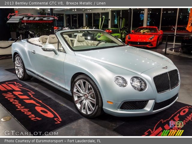 2013 Bentley Continental GTC V8  in Breeze Metallic