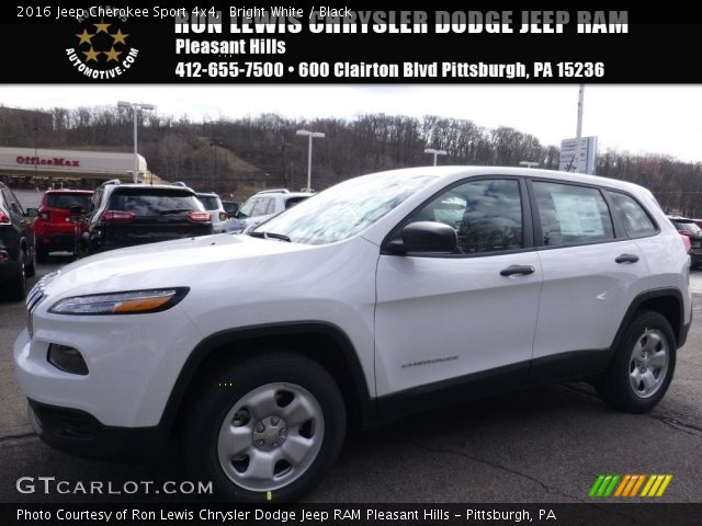 2016 Jeep Cherokee Sport 4x4 in Bright White