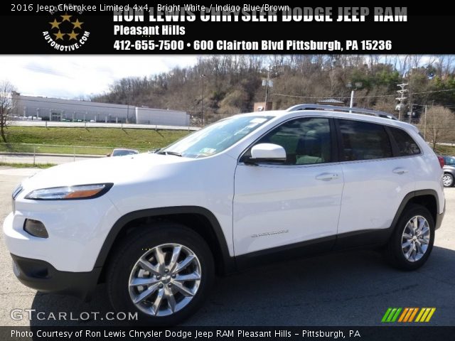 2016 Jeep Cherokee Limited 4x4 in Bright White