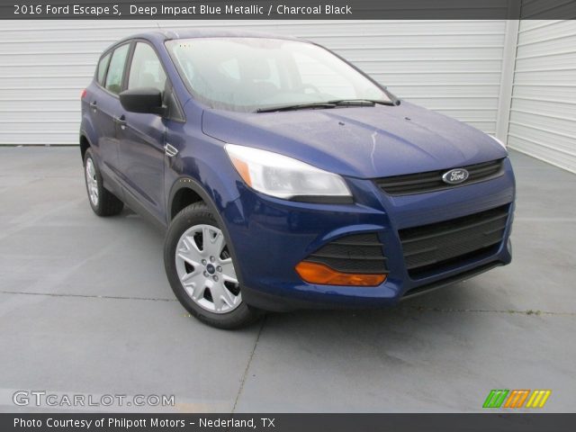 2016 Ford Escape S in Deep Impact Blue Metallic