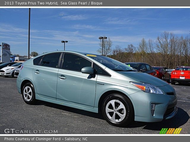 2013 Toyota Prius Two Hybrid in Sea Glass Pearl