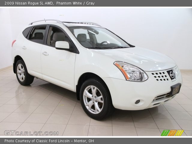 2009 Nissan Rogue SL AWD in Phantom White