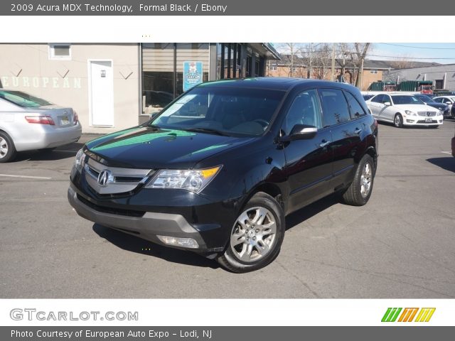 2009 Acura MDX Technology in Formal Black